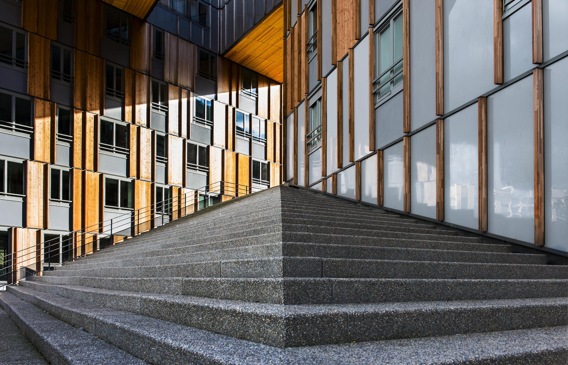 building facade and outdoor steps